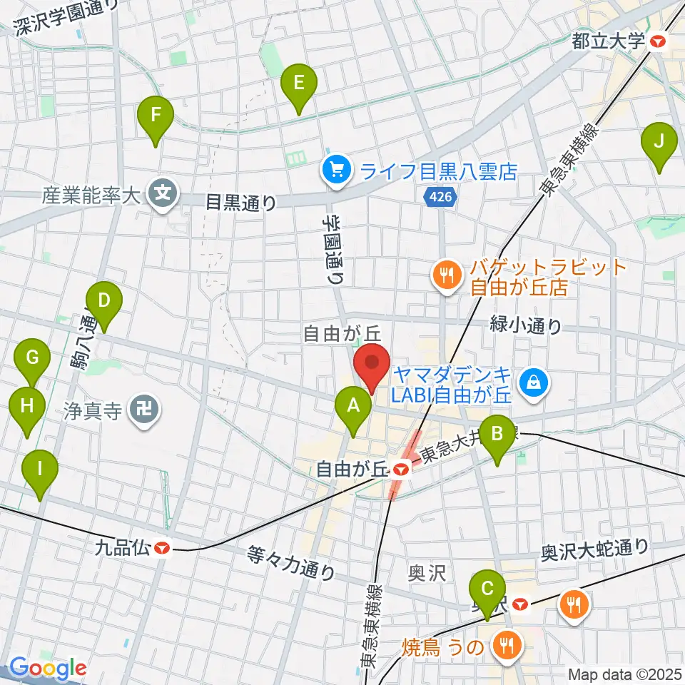ラマンダ シャンソン教室周辺のホテル一覧地図