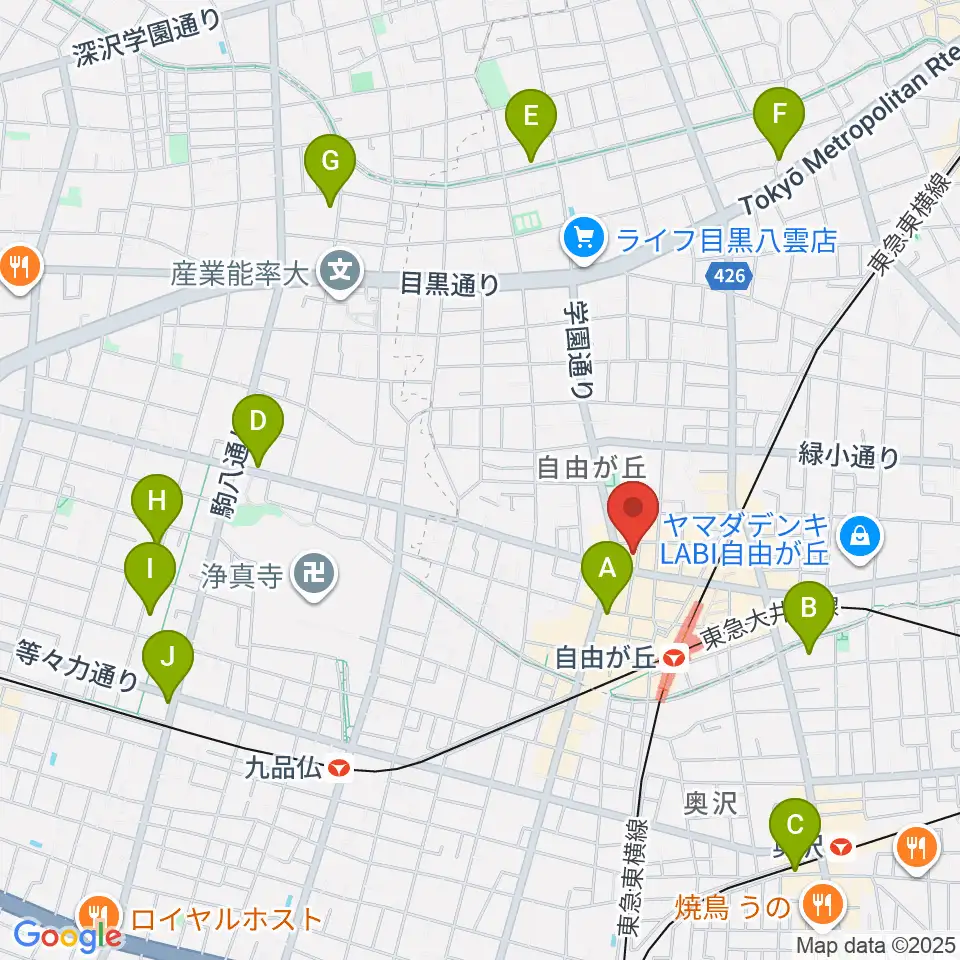 ラマンダ シャンソン教室周辺のホテル一覧地図