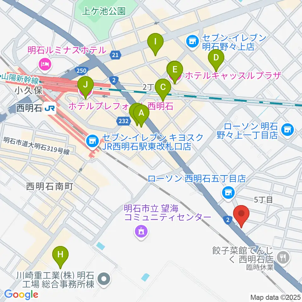 スタジオトライアード周辺のホテル一覧地図