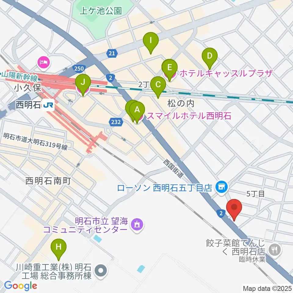 スタジオトライアード周辺のホテル一覧地図