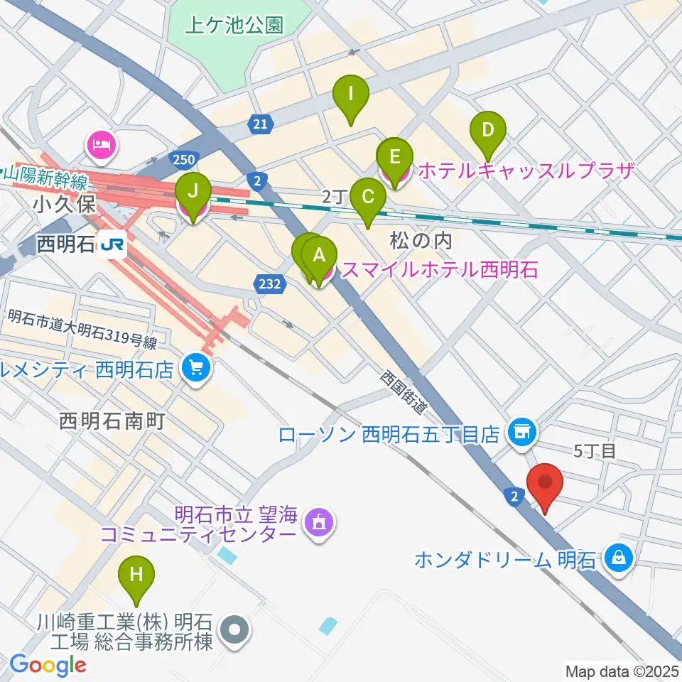 スタジオトライアード周辺のホテル一覧地図