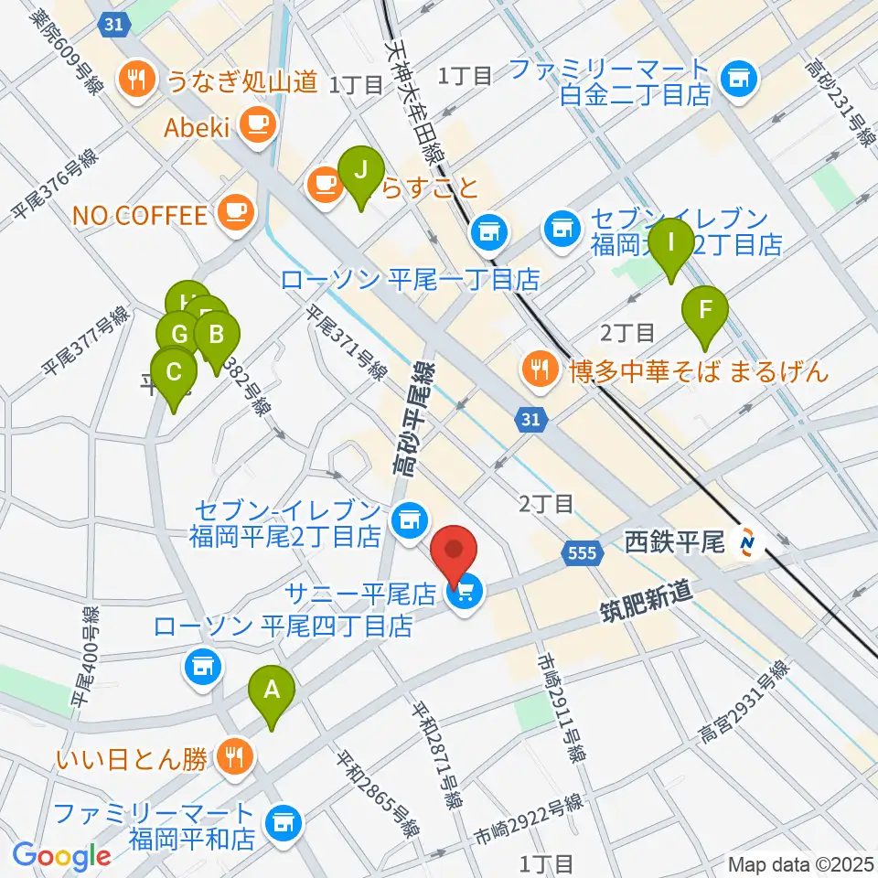 STS STUDIO周辺のホテル一覧地図