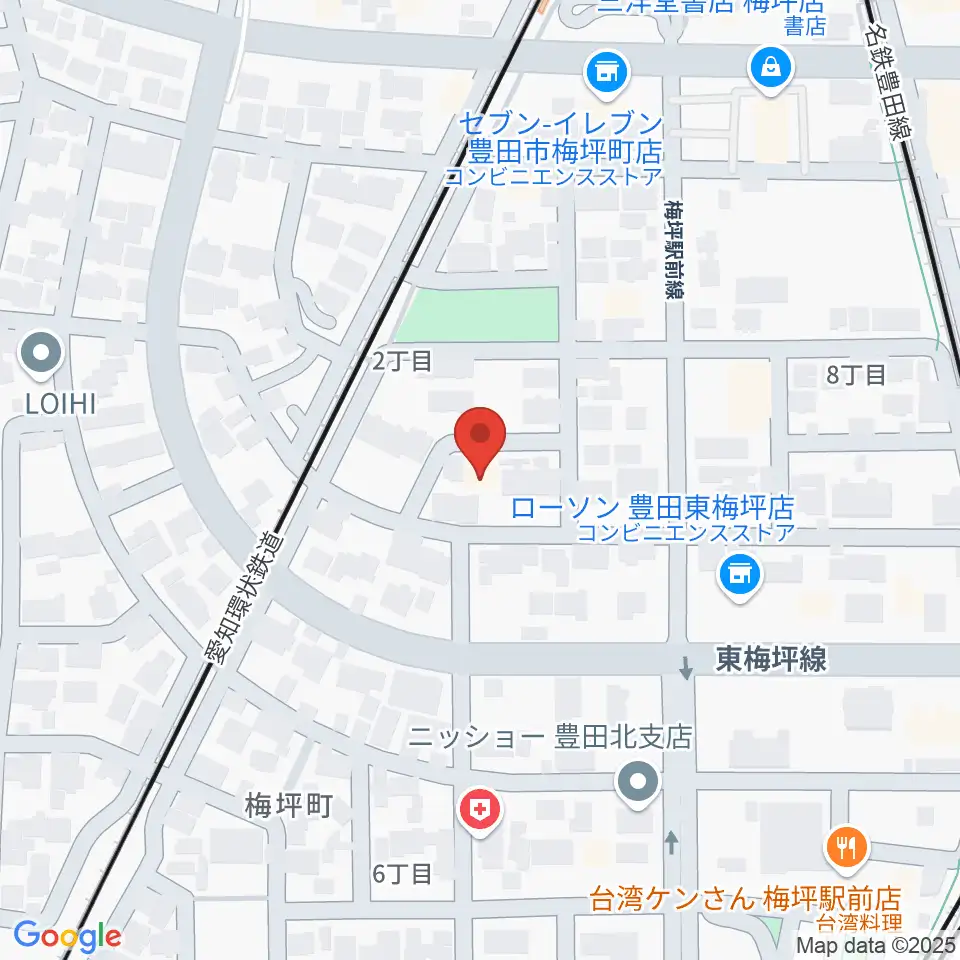 マルショー楽器豊田店周辺のホテル一覧地図
