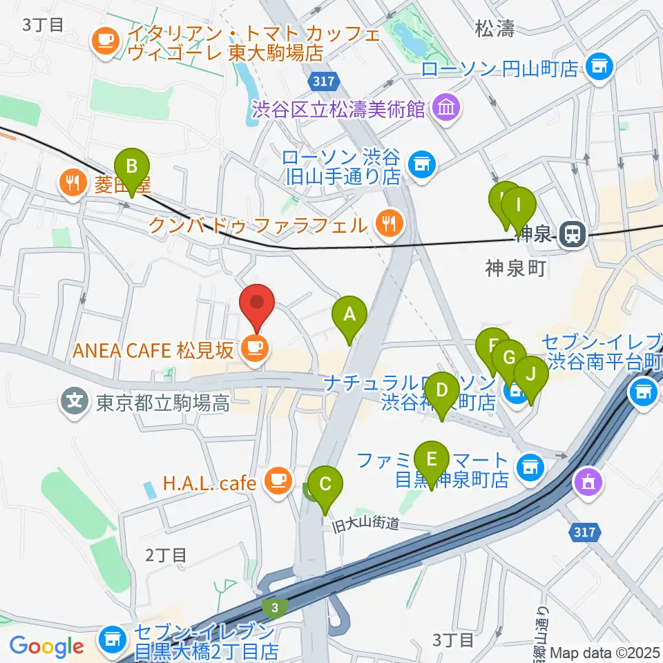 Studio Musicolore(ミュジコロール)周辺のホテル一覧地図