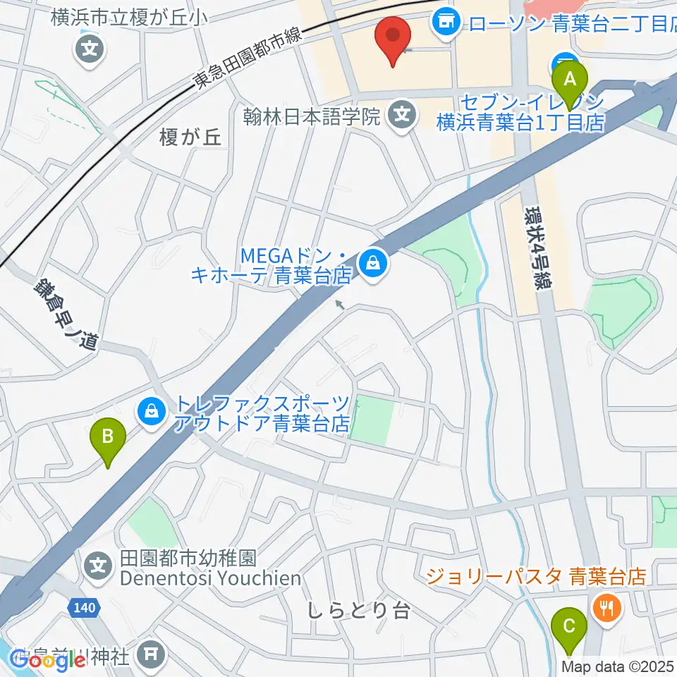 アリオーネ音楽教室周辺のホテル一覧地図