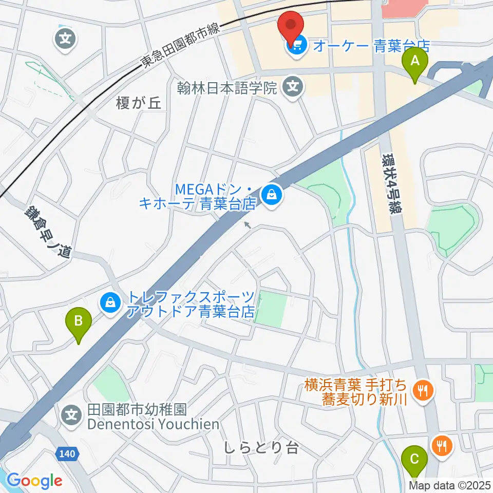 アリオーネ音楽教室周辺のホテル一覧地図