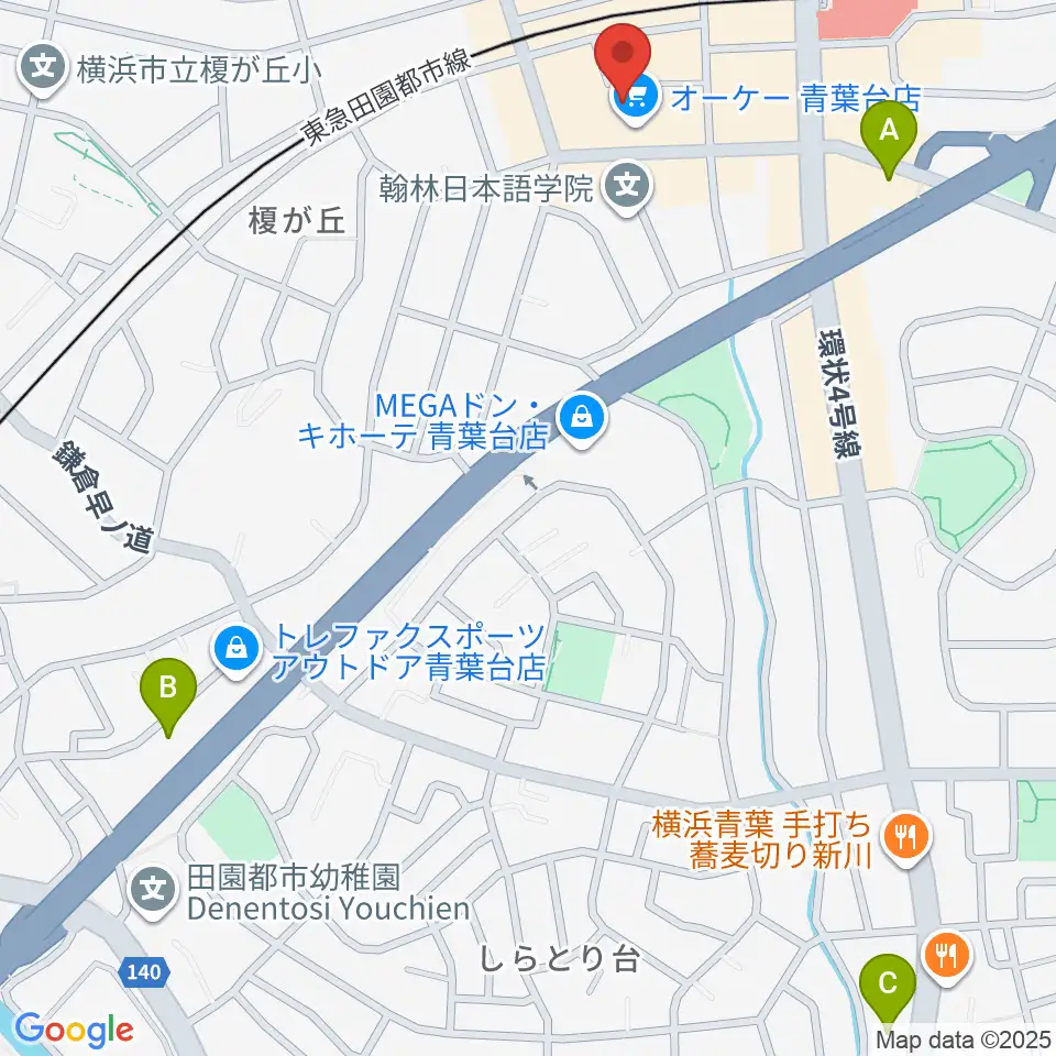 アリオーネ音楽教室周辺のホテル一覧地図