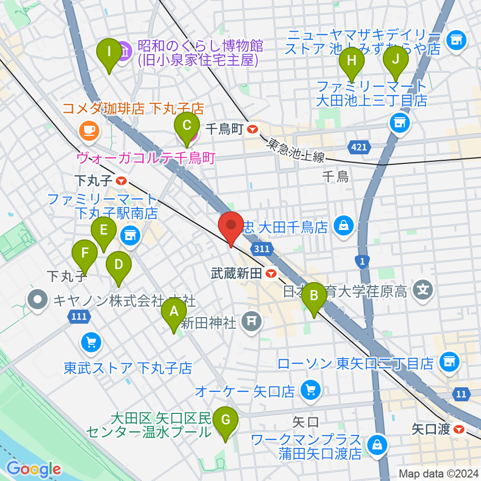 弦楽器専門店ケー・エム・アーツ周辺のホテル一覧地図