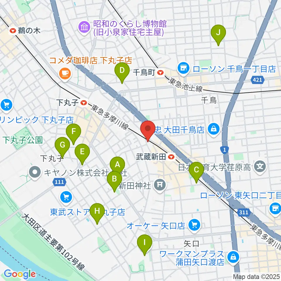 弦楽器専門店ケー・エム・アーツ周辺のホテル一覧地図