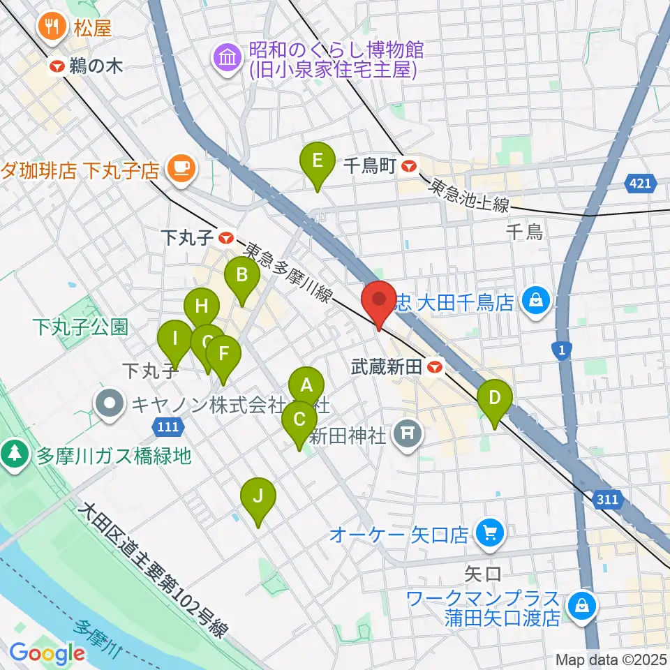 弦楽器専門店ケー・エム・アーツ周辺のホテル一覧地図