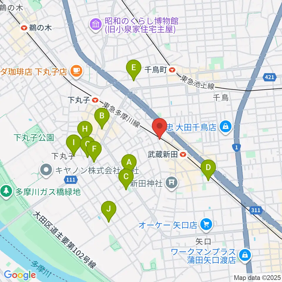 弦楽器専門店ケー・エム・アーツ周辺のホテル一覧地図