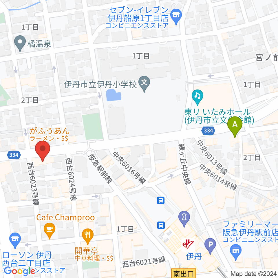 とらいする周辺のホテル一覧地図