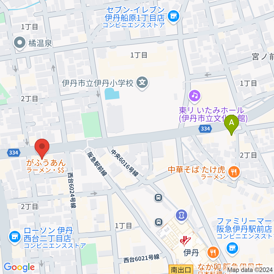 とらいする周辺のホテル一覧地図