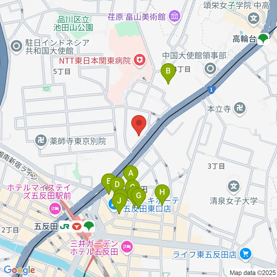 アルモニーア周辺のホテル一覧地図