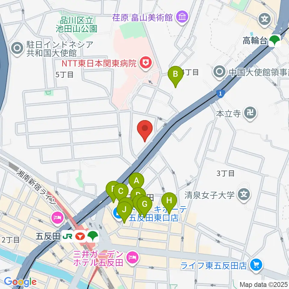 アルモニーア周辺のホテル一覧地図
