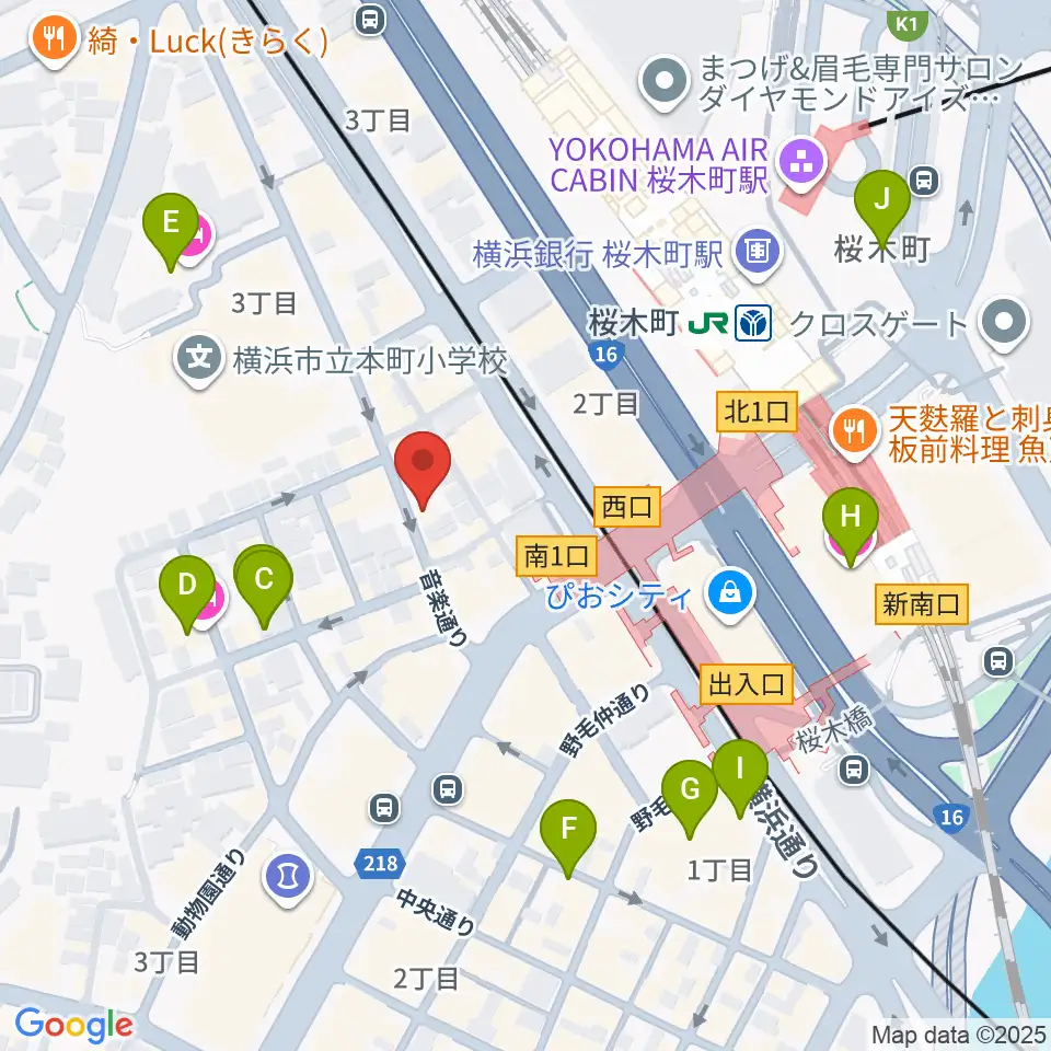 横浜ジャムセカンド周辺のホテル一覧地図