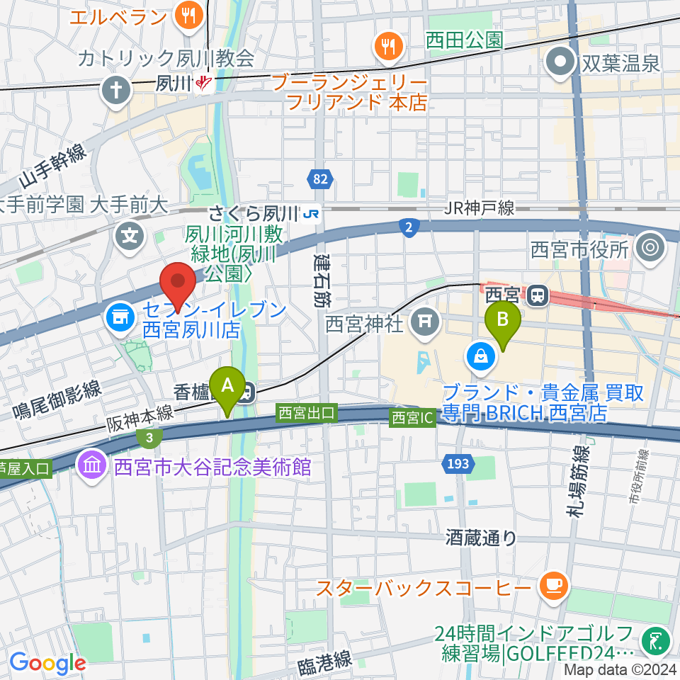 高木ピアノサービス周辺のホテル一覧地図