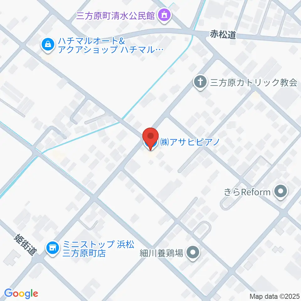 株式会社アサヒピアノ周辺のホテル一覧地図