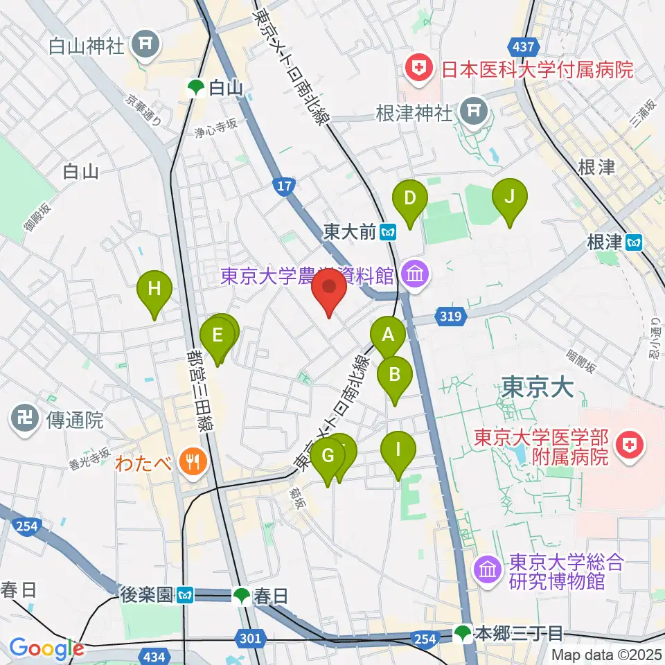 吉田真紀音楽教室周辺のホテル一覧地図