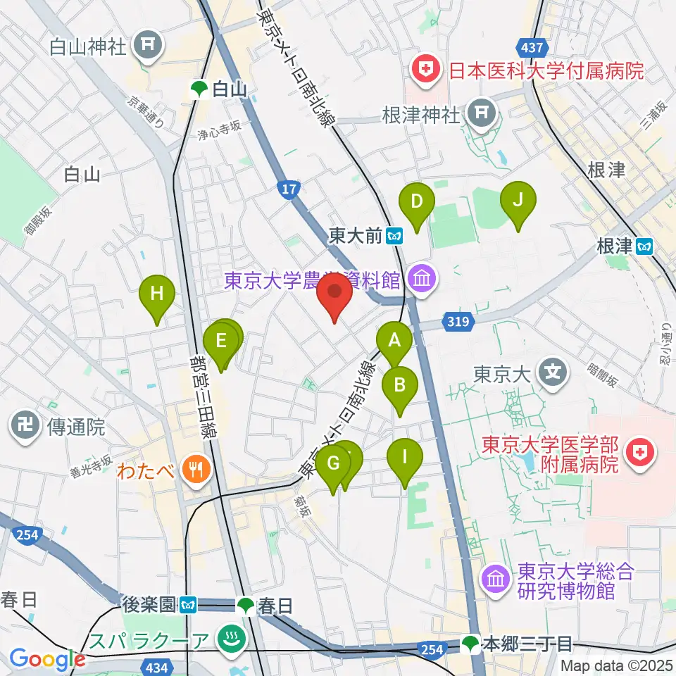 吉田真紀音楽教室周辺のホテル一覧地図