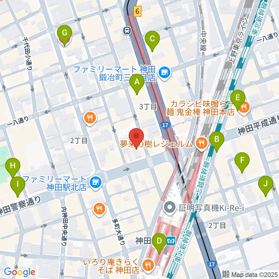 神田商会周辺のホテル一覧地図