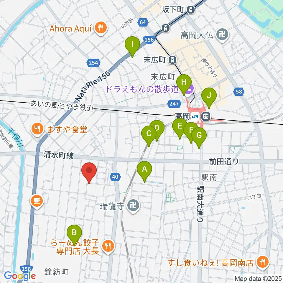 ウィンズラボ周辺のホテル一覧地図