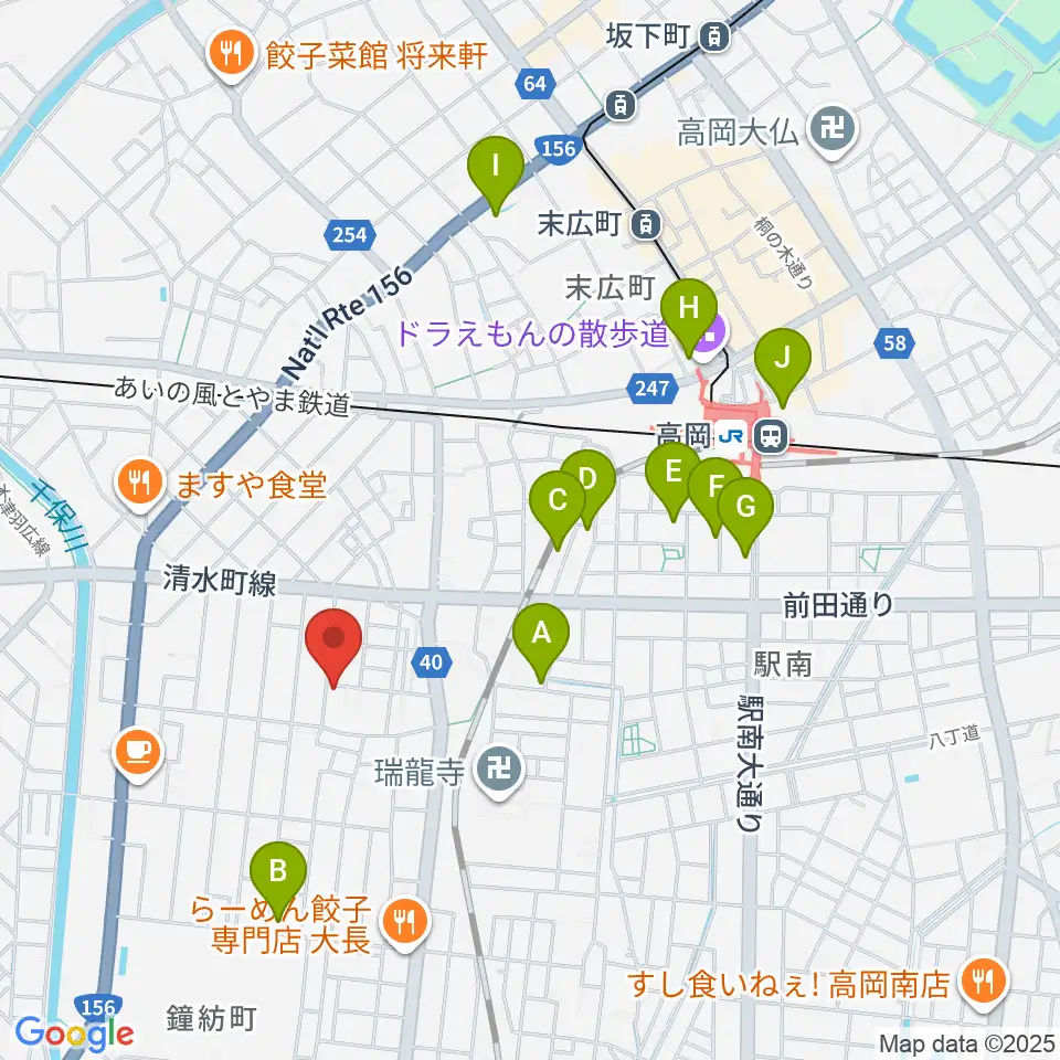 ウィンズラボ 貸しスタジオ・Jクラブ周辺のホテル一覧地図