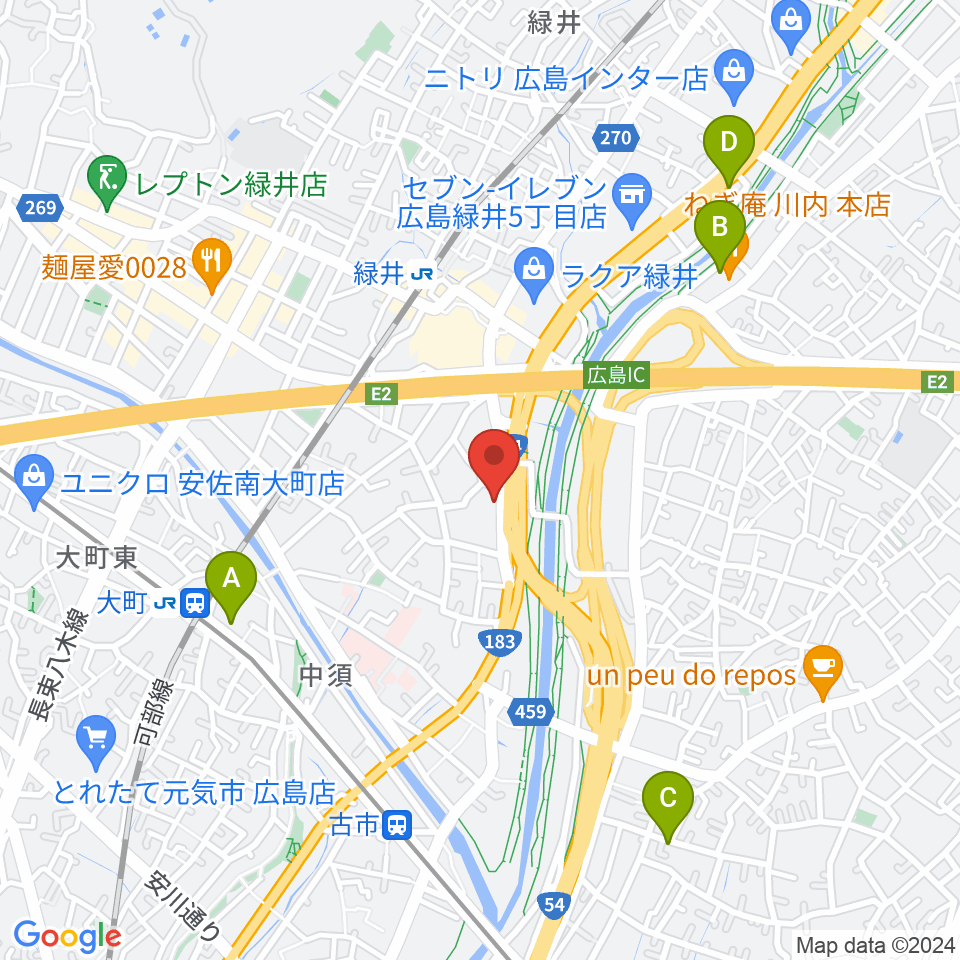 ホックミュージックグループ周辺のホテル一覧地図