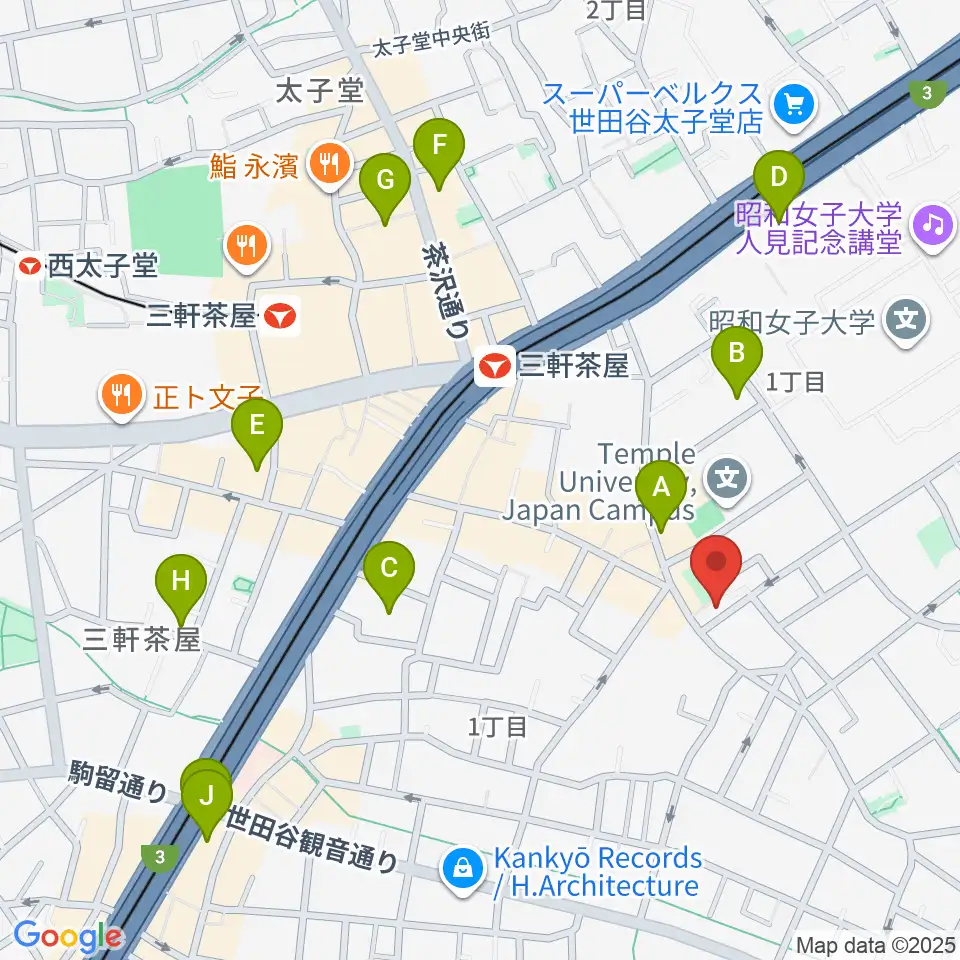 ピアノプラス周辺のホテル一覧地図