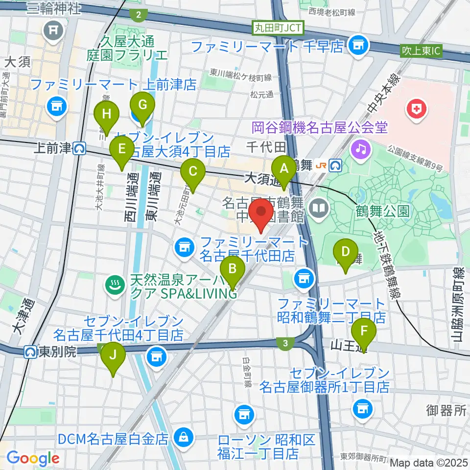 管楽器リペア「松田工房」周辺のホテル一覧地図