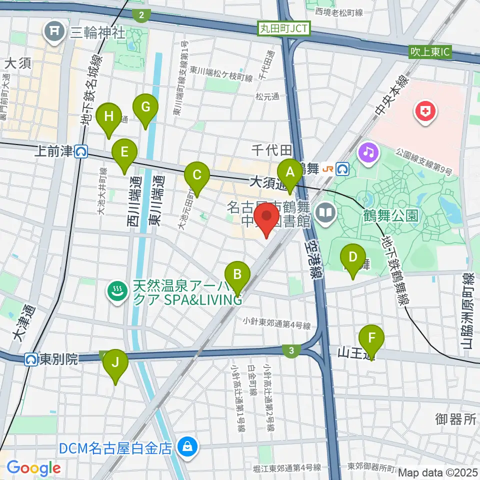 管楽器リペア「松田工房」周辺のホテル一覧地図