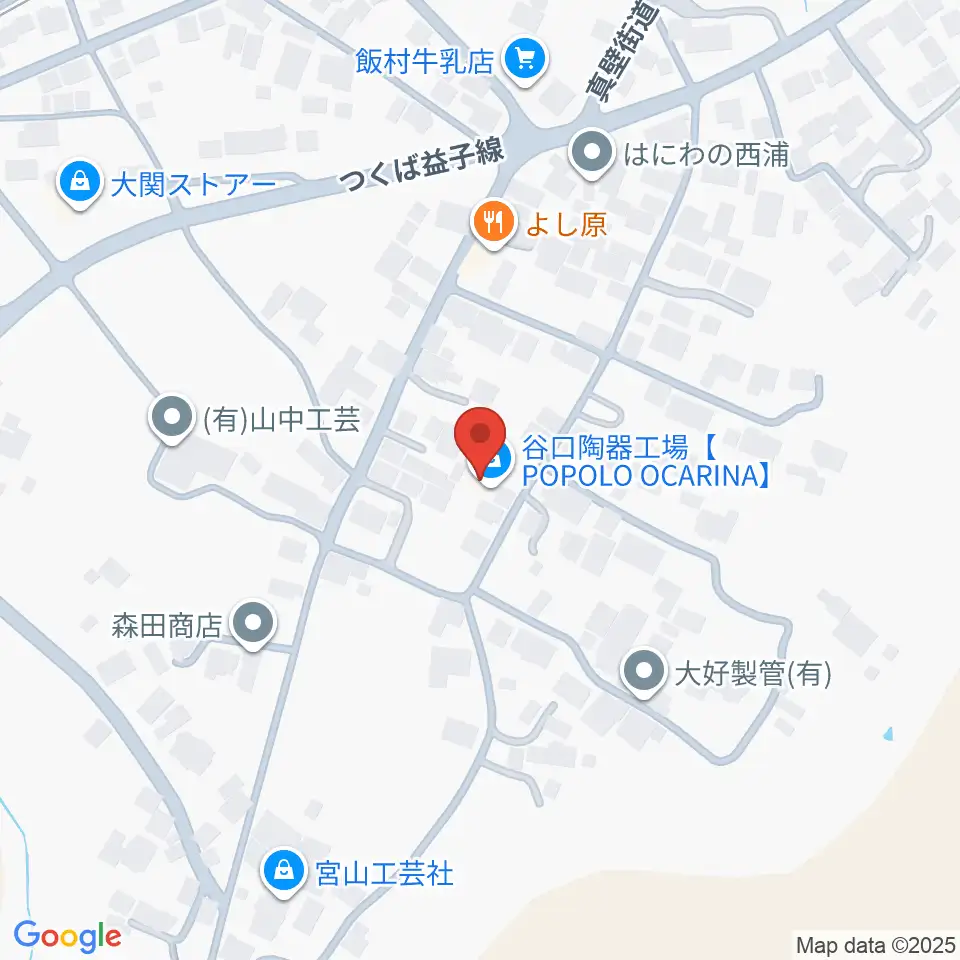 谷口陶器工場 POPOLOオカリナ周辺のホテル一覧地図