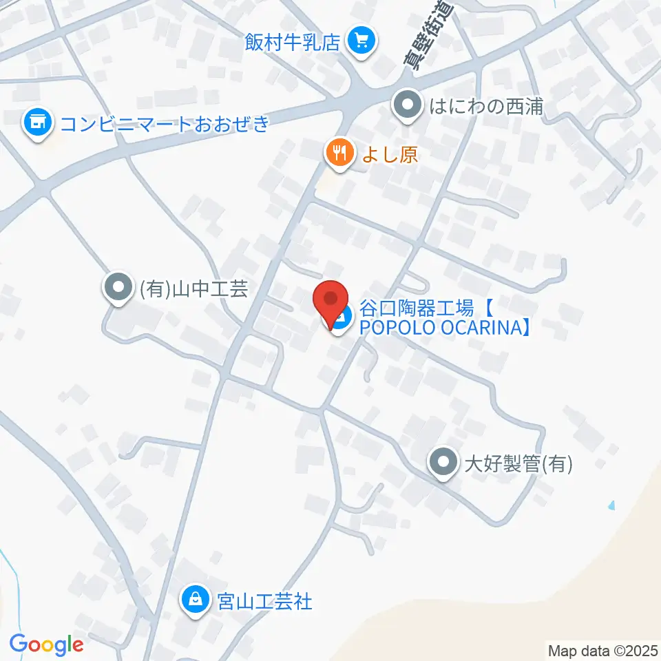 谷口陶器工場 POPOLOオカリナ周辺のホテル一覧地図