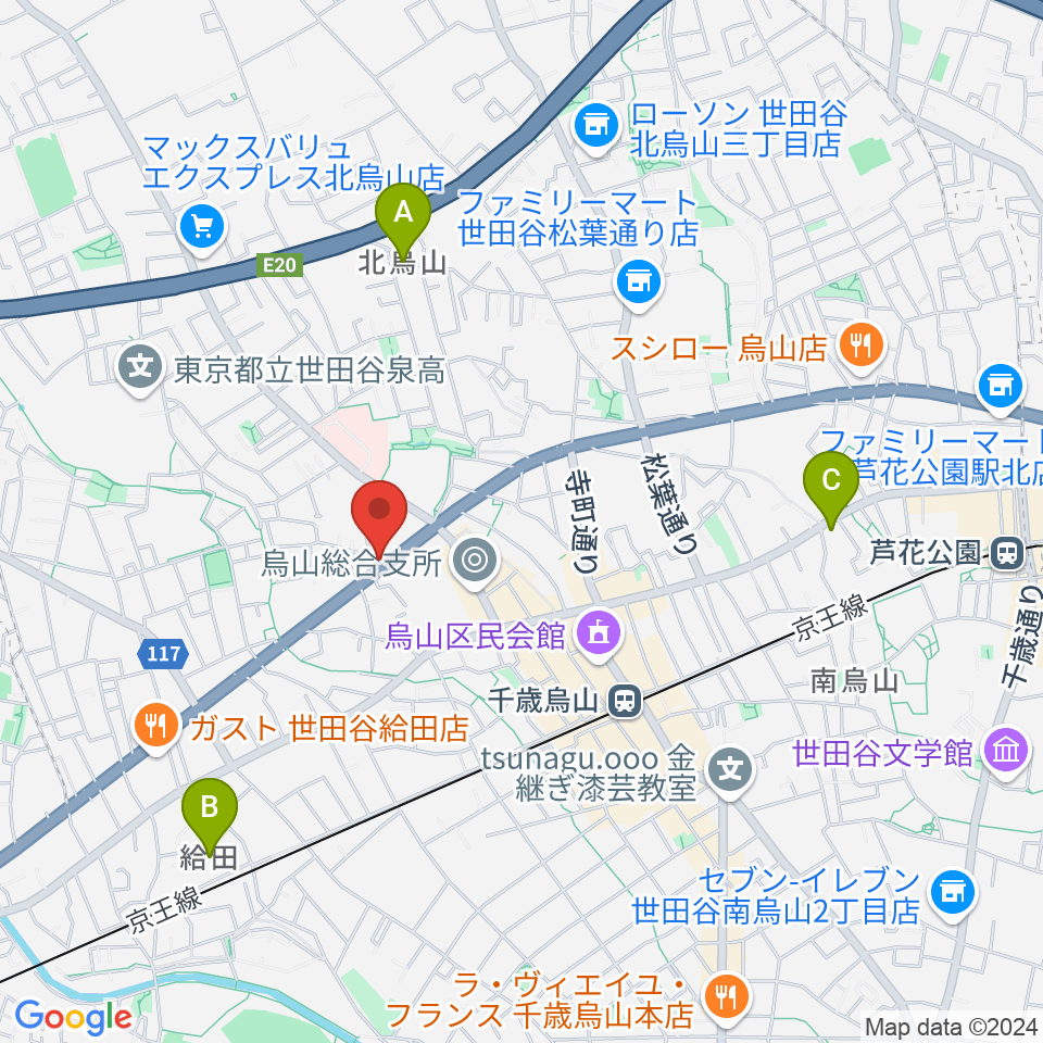 ベヒシュタイン・ジャパン本社ショールーム周辺のホテル一覧地図