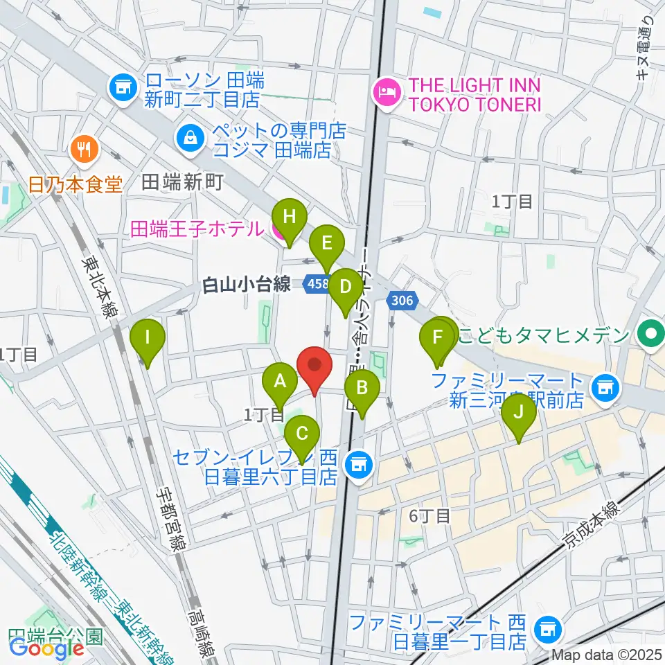 ナイトオカリナ周辺のホテル一覧地図
