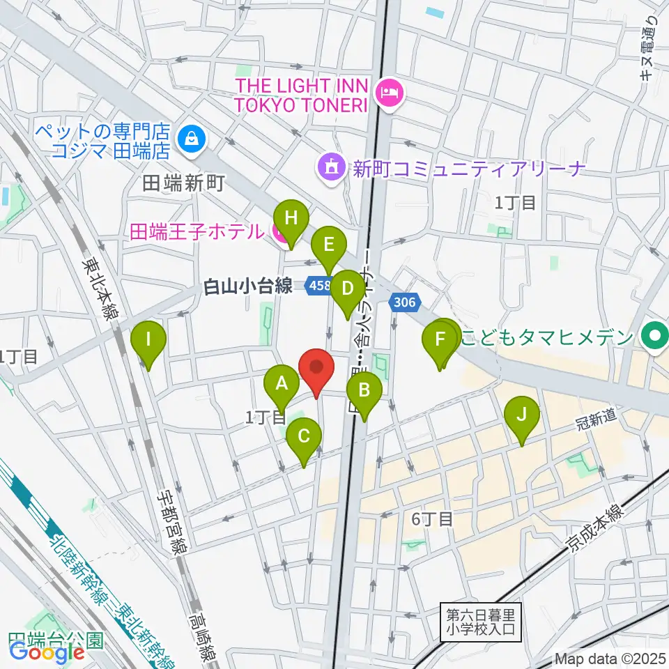 ナイトオカリナ周辺のホテル一覧地図