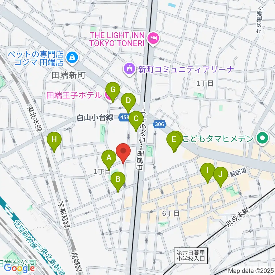 ナイトオカリナ周辺のホテル一覧地図
