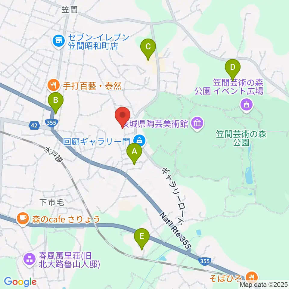 カンターレ・オカリナ周辺のホテル一覧地図