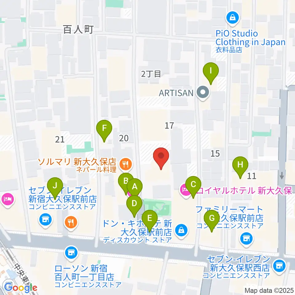 株式会社グローバル周辺のホテル一覧地図