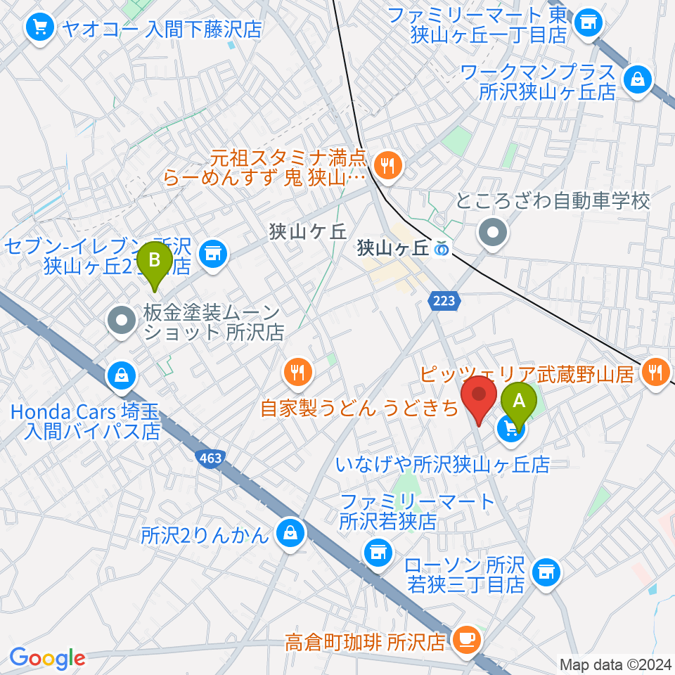 大久保ヴァイオリン工房周辺のホテル一覧地図