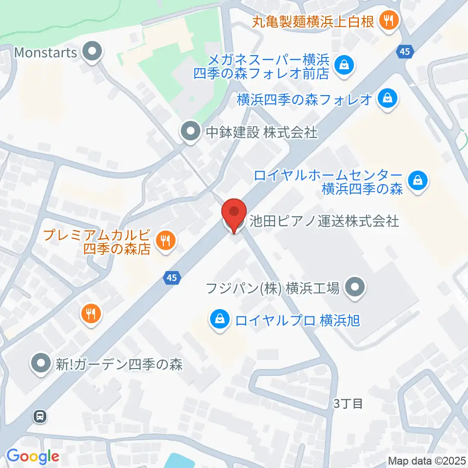 池田ピアノ運送周辺のホテル一覧地図
