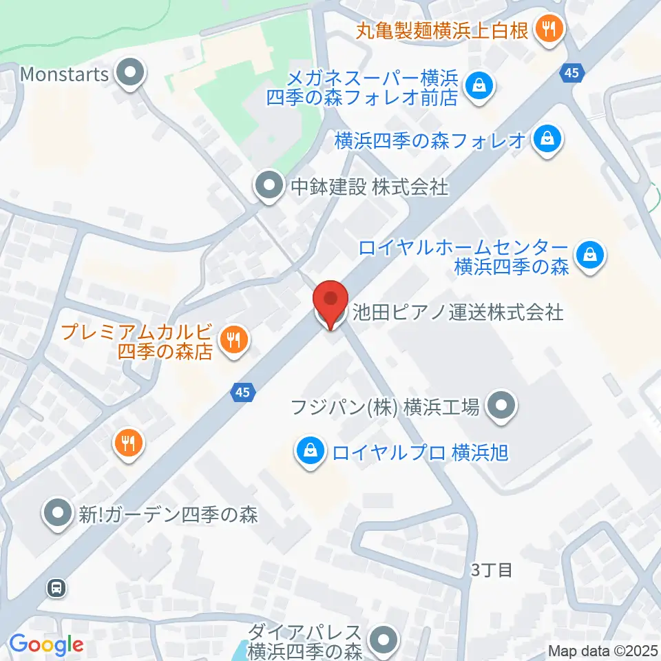 池田ピアノ運送周辺のホテル一覧地図