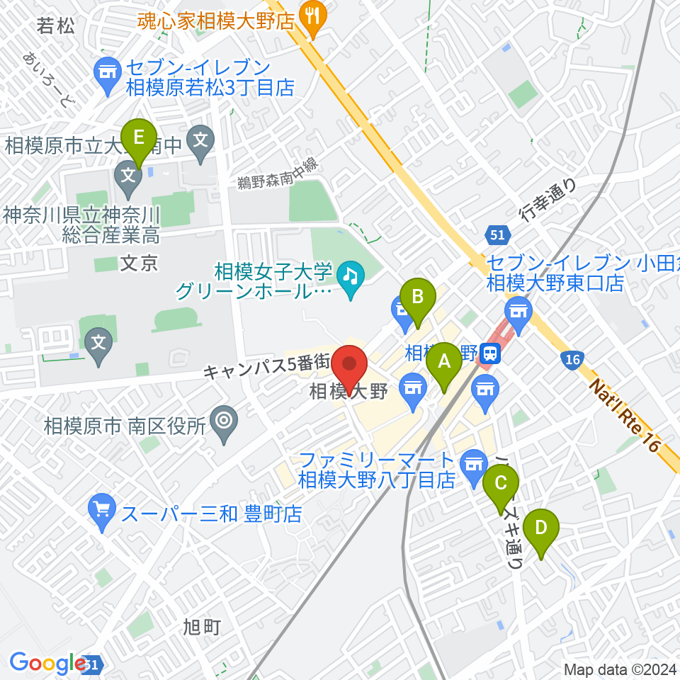 弦楽器タニカワ周辺のホテル一覧地図