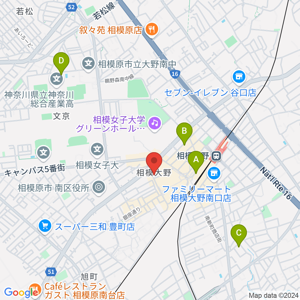 弦楽器タニカワ周辺のホテル一覧地図