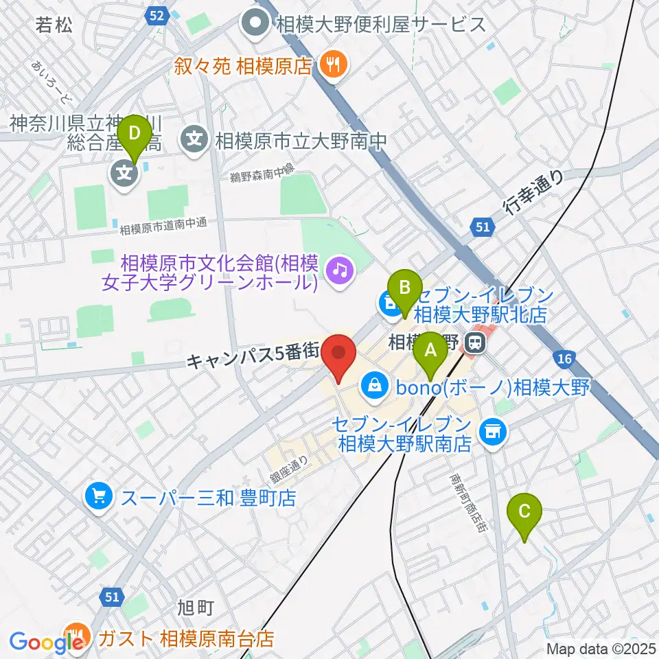 弦楽器タニカワ周辺のホテル一覧地図