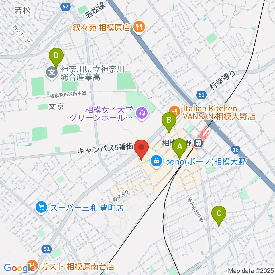 弦楽器タニカワ周辺のホテル一覧地図