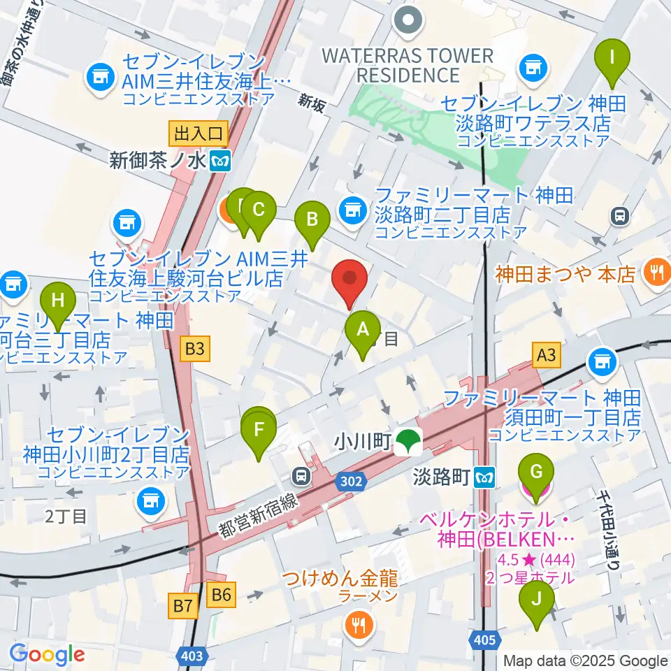 コチャバンバ東京店周辺のホテル一覧地図