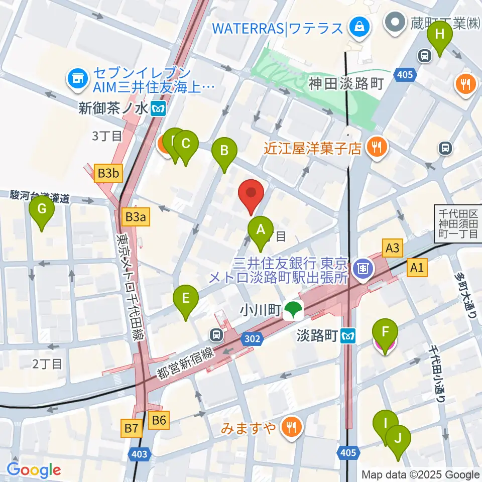 コチャバンバ東京店周辺のホテル一覧地図