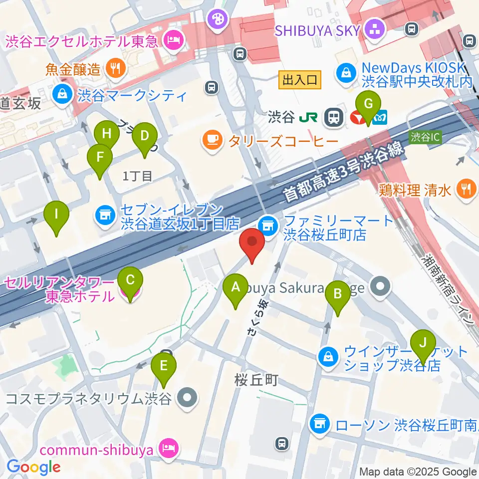イケベアコーディオン教室周辺のホテル一覧地図