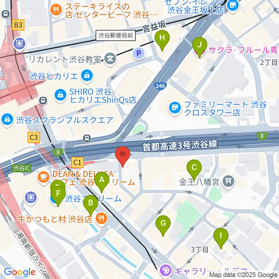 イケベ楽器店トランペットステーション周辺のホテル一覧地図